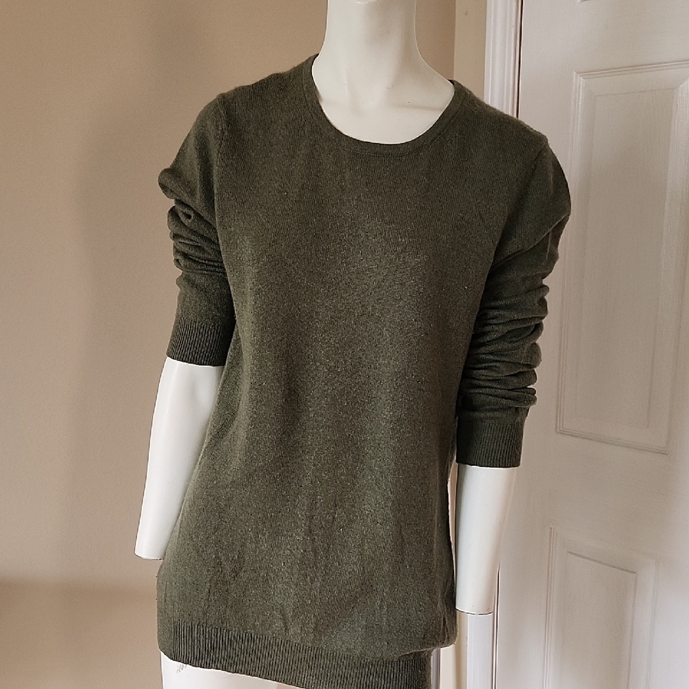 Charter Club Olive Green Crewneck Sweater